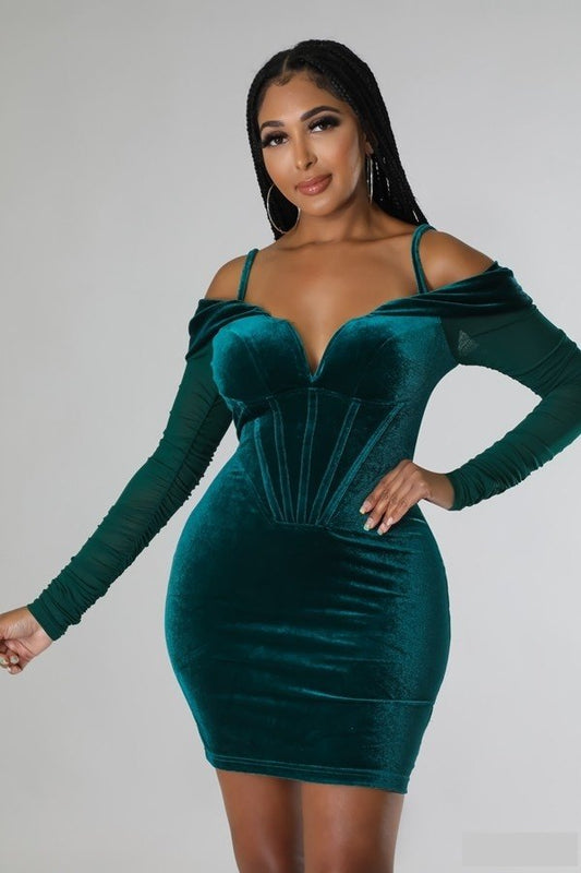 Stretch Velvet Dress