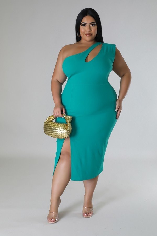 Cut Out Plus Size Dress